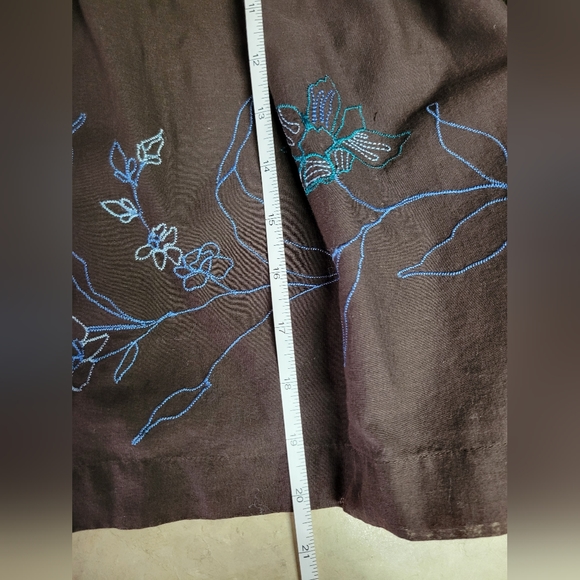 🛒🛍️💥Nwot axcess size medium cotton skirt beautiful stitching detail - Picture 5 of 6